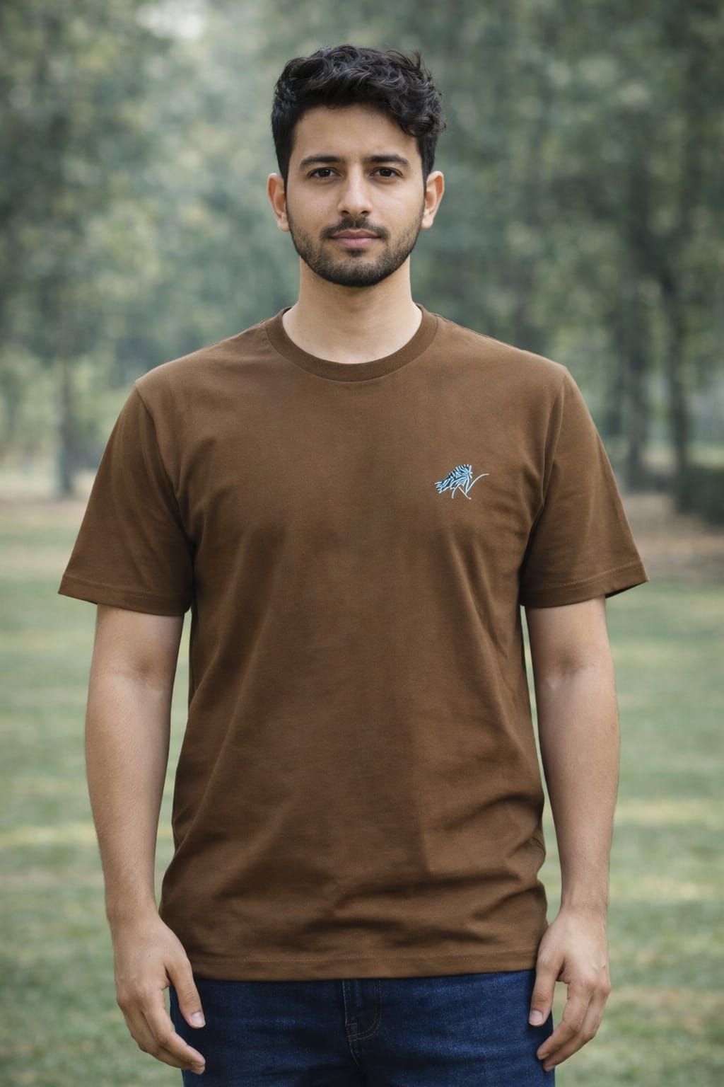 KAYVON “Work of Art” Oversized T-Shirt – Earth Brown