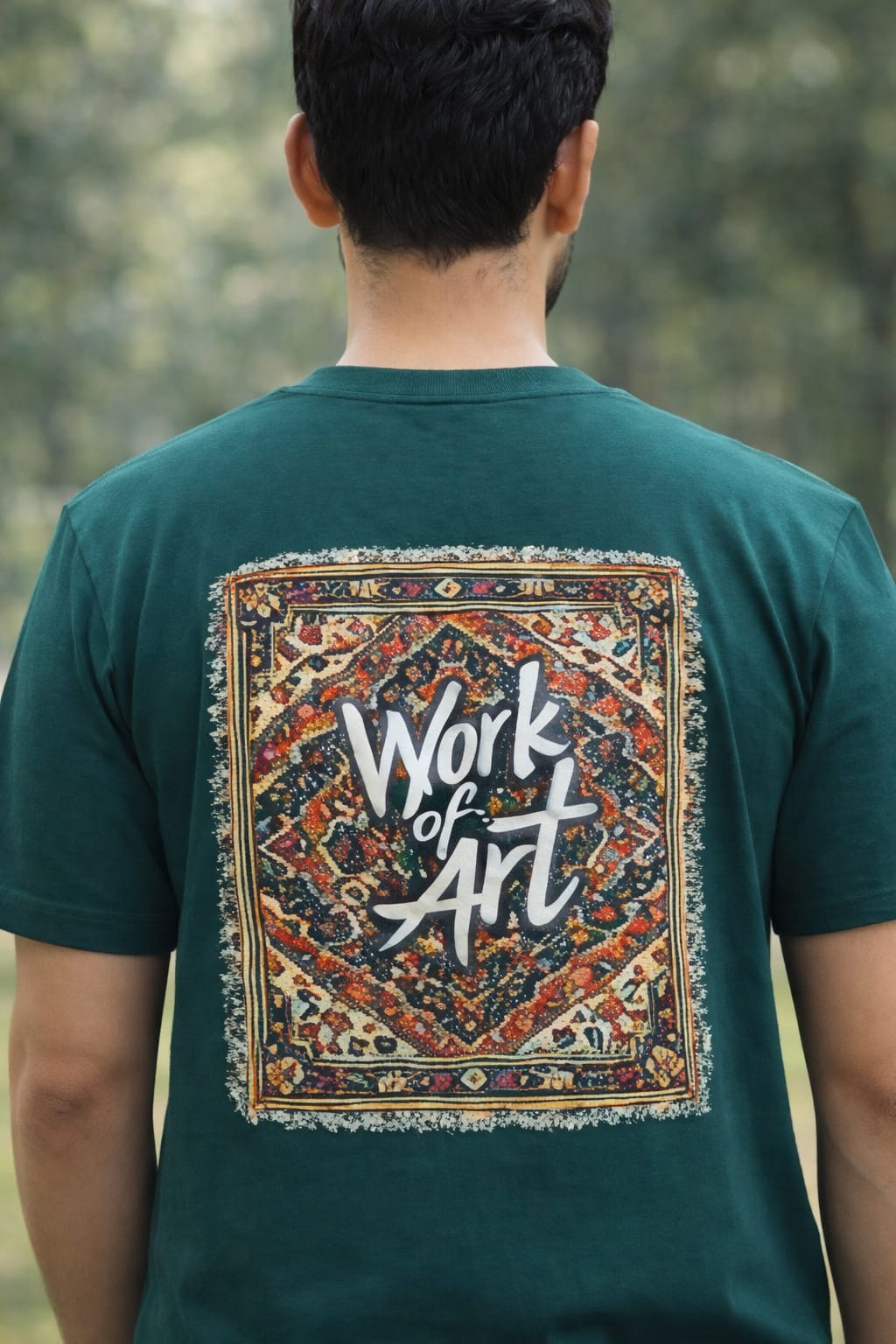 KAYVON “Work of Art” Oversized T-Shirt – Forest Green